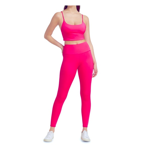 ✨ Alice + Olivia Wild Pink Activewear Set – Bra M + Leggings S✨ - Picture 1 of 14